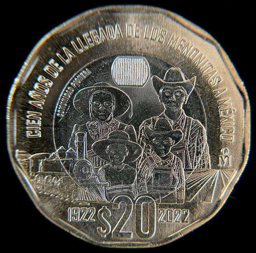 Mexico, 20 Pesos, 2022. Menonitas. Bimetalica. Sin Circular (Usado)