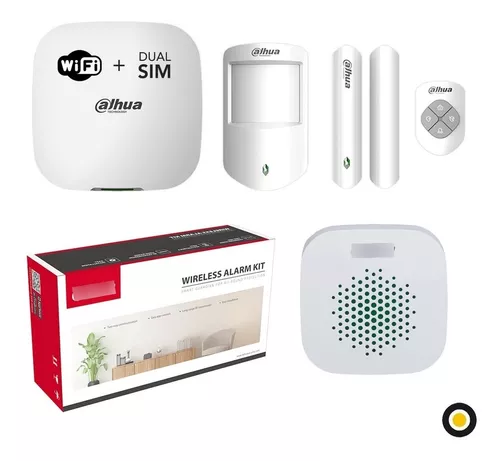 Kit Alarma Inalambrica Wifi Gsm Chip App Celular Sirena Led