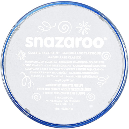 Maquillaje Snazaroo Blanco Clasico 18ml Pinta Caritas