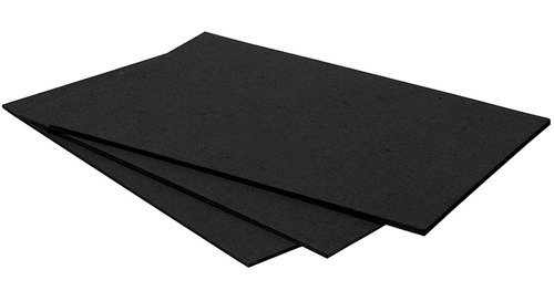 Pack 10 Láminas Cartón Piedra Negro 1,68mm A5 21x14,8cm