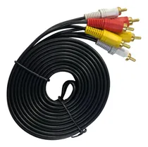 Comprar Cable Rca Audio Stereo Video 5 Metros De 3 Rca A 3 Rca Av