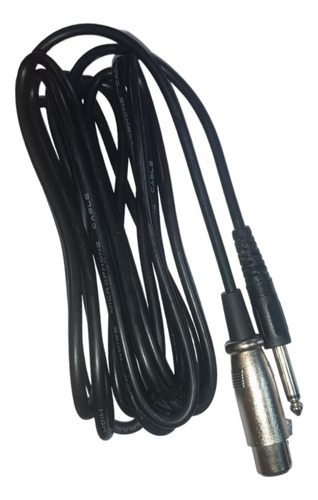 Cable Micrófono 3polos A Plug Equipo Karaoke Amplificador 4m