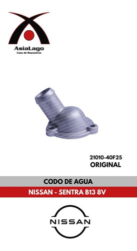 Codo De Agua Nissan Sentra B13 8 Valvulas 