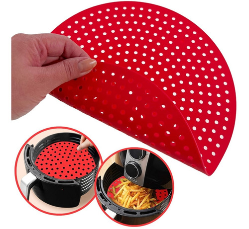 Tapete Protetor Silicone Para Air Fryer Fritadeira Elétrica 