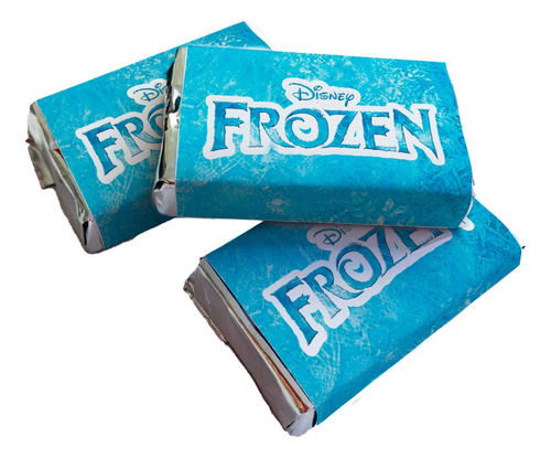 Chocolates Personalizados Frozen Cumpleaños (10 Unidades)