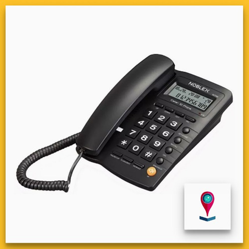 Imagen 5 de 5 de Noblex Nct300 Telefono Fijo C/ Cable Caller Id Big Display