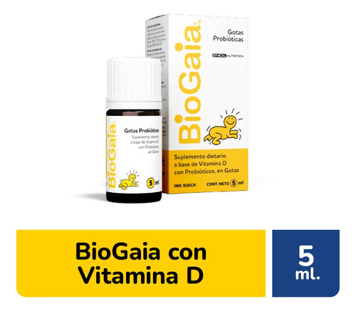 Biogaia Gotas Probioticas Vitamina D Suplemento Dietario 5ml