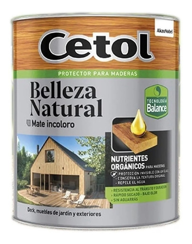 Cetol Belleza Natural Mate Incoloro 4l