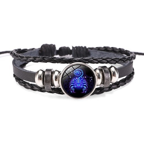 Pulsera Escorpión De Piel Ajustable