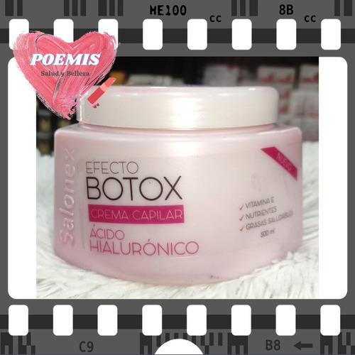 Imagen 2 de 10 de 10 Botox Reparación Capilar Sin Sal 500ml *envío Gratis