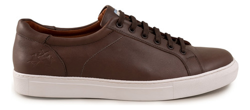 Zapatilla De Cuero La Martina Urbana Chocolate Hombre