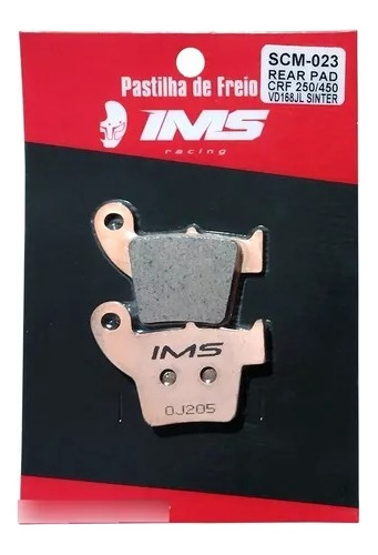 Pastilha De Freio Traseira Sinterizada Ims Para Crf250/450