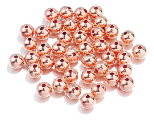 Cuentas Cobre Bañado 18k-4mm 20 Pcs Mix 5 Pcs Cada Colo