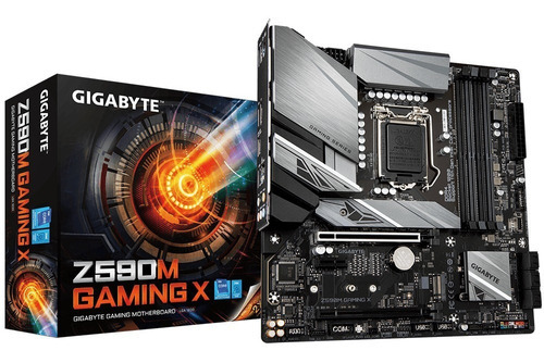 Motherboard Gigabyte Z590m Gaming X Lga1200 11va Gen Ddr4 Color Negro