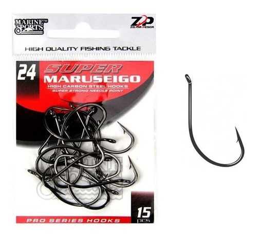 Anzuelo Marine Sport Super Maruseigo N°24 X 15 Unidades