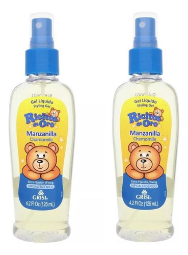 Gel Líquido Para Cabello De Bebé Manzanilla 2 Pack