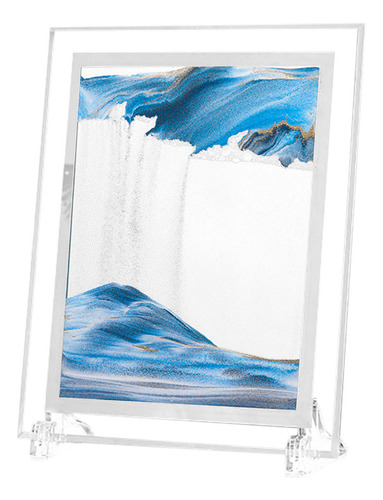 Imagem De Arte Em Movimento Em Areia, Vidro Redondo, Ampulhe