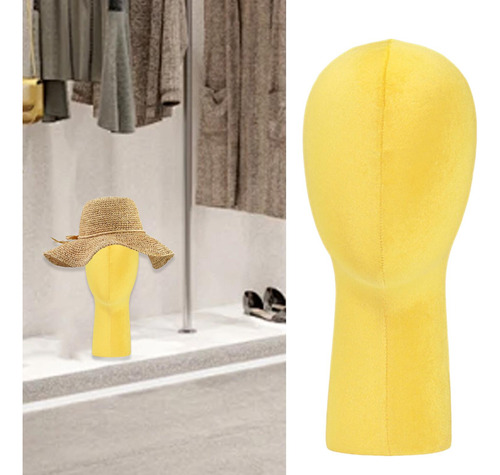 Velvet Cabeza De Tapa De Tapa De Almacenamiento Amarillo