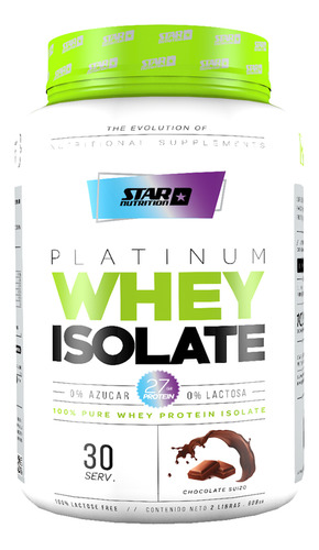 Star Nutrition Premium Whey Isolate Sabor Chocolate 908g