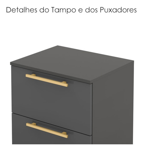 Kit 2 Mesa De Cabeceira 2gv 50 Cm Dub 50019 Alasca Vlr