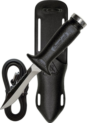 Cuchillo Cressi Killer Buceo, Pesca Submarina Color Negro