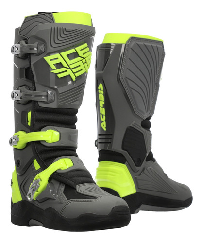 Botas Cross Enduro Acerbis Whoops Gris Talle 45 - Cafe Race