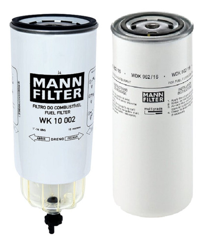 Kit De 2 Filtros De Combustible Mann Wk10002 Y Wdk962/16