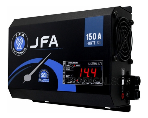 Imagem 2 de 4 de Fonte Automotiva 150a Jfa Carregador Com Sistema Sci Slim