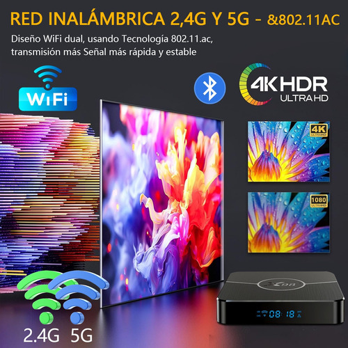 Smart Tv Player 4k Android 11 5g Dual Wifi De 4gb+64gb