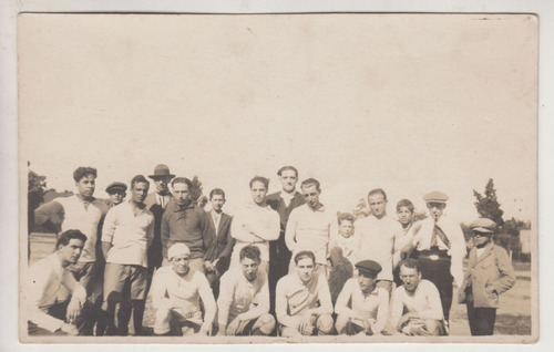 Uruguay Antigua Postal Fotografia Real Equipo De Futbol Rppc