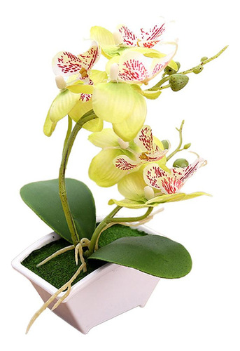 Mariposa Artificial Orquídea Bonsai Flor Falsa Maceta