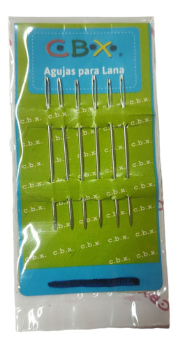 Agujas De Coser Lana Con Punta - Laneras Cbx X 6 Un 