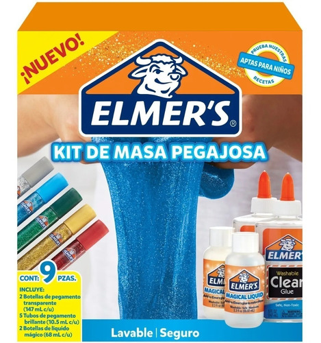 Kit De Masa Pegajosa Elmers 9 Piezas Everyday Pack Slime