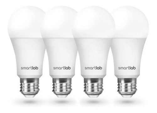 Kit 4 Ampolletas Inteligentes Sistema Smartlab Smartlight Color de la luz Blanco cálido