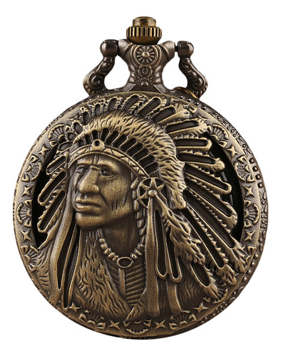 Reloj De Bolsillo Indian Chief Vintage De Cuarzo De Estilo R