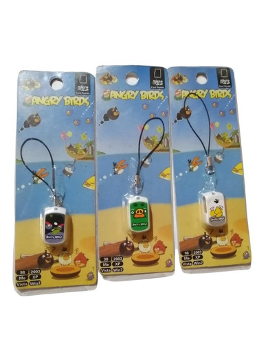 Lector De Tarjeta Micro Sd Diseño Angry Birds