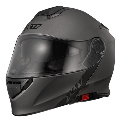 Capacete Para Moto  Escamoteável X11 Prisma  Turner  Preto-fosco Tamanho 60 