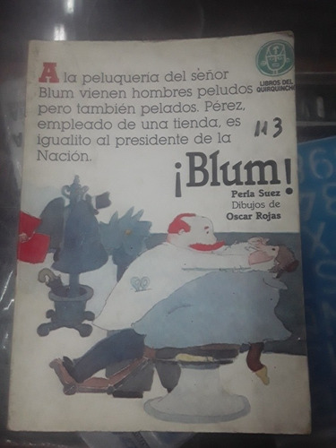 Libro De Perla Sueza - Blum ! - Libros Del Quirquincho 