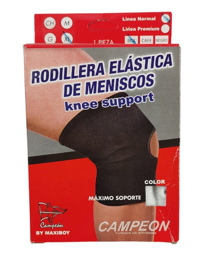 Rodillera Elástica Para Meniscos Campeón 