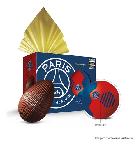 Ovo De Páscoa Bola Psg Chocolate Kopenhagen Ao Leite 120g