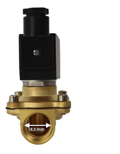 2 Válvula Solenoide 2/2 Vias 1/2 Água Óleo Ar 12 Vcc