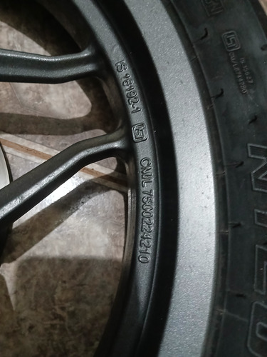 Llanta Trasera Bajaj Rouser Ns200 Ug2024 Gris Oscuro
