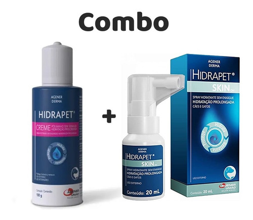 Kit Hidrapet Creme 100 Ml + Hidratante Hidrapet Skin On