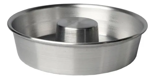 Molde Savarín Alto Aluminio Torta Rosca 26cm Color Plateado