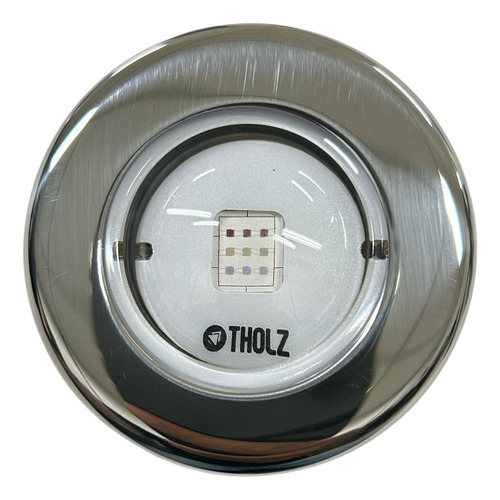 Kit 7 Led Rgb 10w Inox Refletor Iluminação Piscina 12v