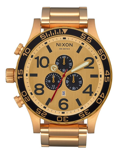 Nixon 51-30 Chrono A083 - Todo Oro/oro/negro - 300m Reloj De