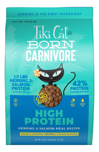 Tiki Cat Born Carnivore - Harina De Salmon Con Alto Contenid
