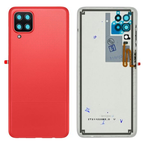 Tapa Trasera Repuesto Para  Samsung Galaxy A12 Rojo