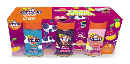 Nuevo Elmers Gue Slime Nube Cósmica 3 Piezas