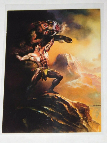 Estampa Tarjeta Boris Vallejo 1992 Series 2 Hercules # 19